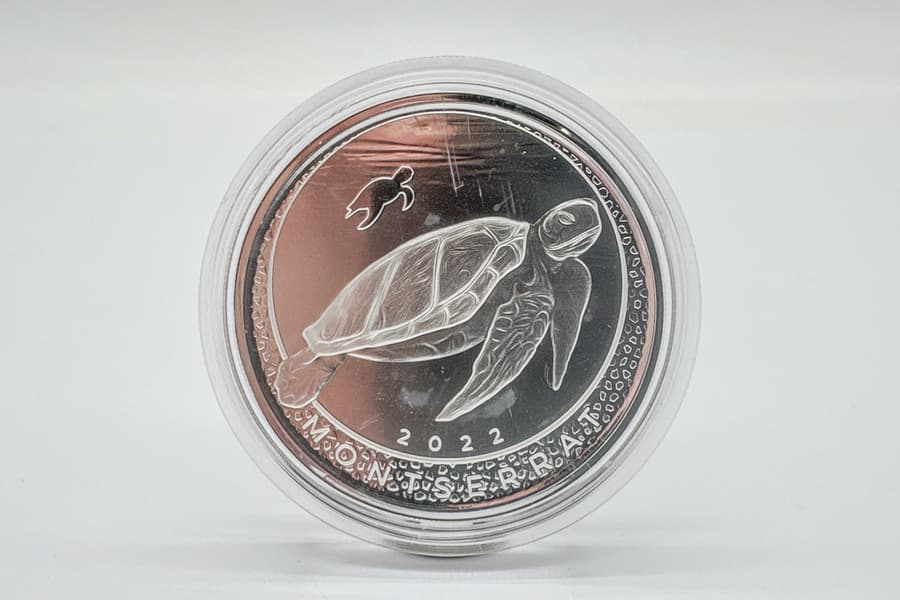 Silbermünze Scottsdale Mint \Montserrat Sea Turtle 2022\